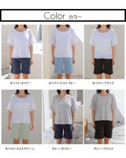 画像12: 体系カバー Tシャツ ショットパンツ タンキニ上下セット 水着4点セット 水着 レディース 体型カバー タンキニ ブラトップ ショーツ 布帛ショートパンツ レディースセット (12)