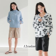 画像6: UVカット紫外線防止速乾冷感素材レディースラッシュガード　ラッシュガード レディース  水着 オーバーウェア パーカー 長袖  UPF50 (6)