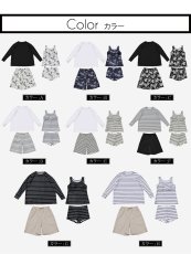 画像5: ロング袖ラッシュガード 膝まで布帛素材ロングショットパンツ タンキニトップス 四角ショーツ 体型カバー水着４点セット  長袖シャツ  ハーフパンツ セット水着 カバーアップ水着 (5)