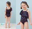 画像7: カチューシャ付き ワンショールター モノキニ KIDS水着 キッズ水着 カチューシャ付き ワンショールター モノキニ ワンピース 子供水着 女の子 水着 体型カバー スポーツウエア トップス 子供 水着 スクール水着 ガールズ 水着 スイムウェア (7)