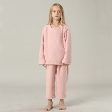 画像26: New mokomoko 丸襟ロングズボンセット男女兼用KIDSサイズ　モコモコ ルームウェア Newもこもこ 丸襟 ロングズボンセット 男女兼用 KIDSサイズ パジャマ ルームウェア セットアップ キッズ 女の子 男の子 長袖パジャマ もこもこ 厚手 (26)