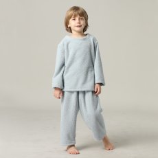 画像22: New mokomoko 丸襟ロングズボンセット男女兼用KIDSサイズ　モコモコ ルームウェア Newもこもこ 丸襟 ロングズボンセット 男女兼用 KIDSサイズ パジャマ ルームウェア セットアップ キッズ 女の子 男の子 長袖パジャマ もこもこ 厚手 (22)
