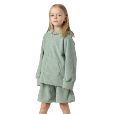 画像8: New mokomoko ZIP 猫耳フードパーカーとショットパンツセット男女兼用KIDS　モコモコ ルームウェア Newもこもこ ZIP 猫耳フード パーカーとショットパンツ セット男女兼用 ルームウェア キッズ パジャマ 子供 もこもこ パーカー 長袖 ＆ パンツ 上下セット (8)