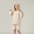 画像14: New mokomoko ZIP 猫耳フードパーカーとショットパンツセット男女兼用KIDS　モコモコ ルームウェア Newもこもこ ZIP 猫耳フード パーカーとショットパンツ セット男女兼用 ルームウェア キッズ パジャマ 子供 もこもこ パーカー 長袖 ＆ パンツ 上下セット (14)
