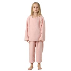 画像16: New mokomoko 丸襟ロングズボンセット男女兼用KIDSサイズ　モコモコ ルームウェア Newもこもこ 丸襟 ロングズボンセット 男女兼用 KIDSサイズ パジャマ ルームウェア セットアップ キッズ 女の子 男の子 長袖パジャマ もこもこ 厚手 (16)
