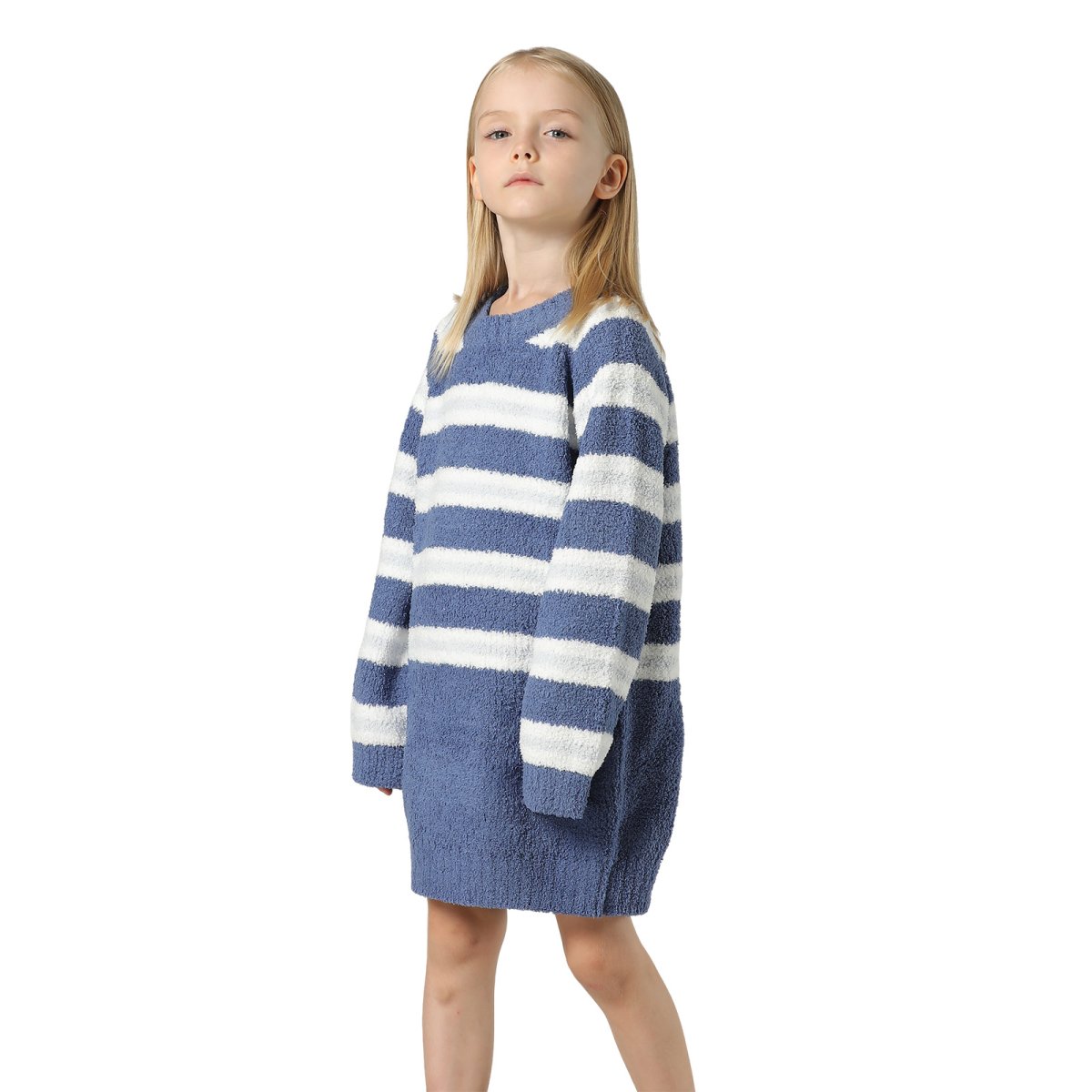 画像7: 子供用モコモコワンピース高質ルームウェア　モコモコルームウェア 子供用 モコモコ KIDS ワンピース 高質ルームウェア ルームウェア セットアップ キッズ 女の子  長袖パジャマ もこもこ (7)