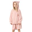 画像10: New mokomoko ZIP 猫耳フードパーカーとショットパンツセット男女兼用KIDS　モコモコ ルームウェア Newもこもこ ZIP 猫耳フード パーカーとショットパンツ セット男女兼用 ルームウェア キッズ パジャマ 子供 もこもこ パーカー 長袖 ＆ パンツ 上下セット (10)