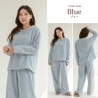 画像22: モコモコ 丸襟レディース ロングズボンセット パジャマ　モコモコルームウェア モコモコ 丸襟レディース ロングズボンセット パジャマ パジャマ レディース もこもこ ルームウェア 長袖 上下セット 着る毛布 裏起毛 厚手 あったか ゆったり 可愛い オシャレ 部屋着  (22)