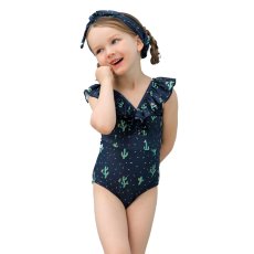 画像6: カチューシャ付き　子供（小)水着 キッズ　水着　カチューシャ付き　ワンピース子供（小）キッズ 水着 女の子 ワンピース水着 ガールズ 女児 小学生 子供用 UVカット　水着キッズ (6)