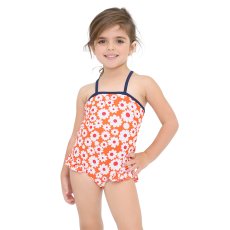 画像4: KIDSワンピース花柄水着　キッズスイムウェア　女の子　 (4)