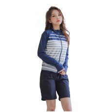 画像12: ラッシュガード　トップス　ショーツ　サーフパンツ　4点セット　体系カバー水着　レディース ラッシュガード 体型カバー タンクトップ ショートパンツ ４点セット 長袖 日焼け対策 UVカット (12)