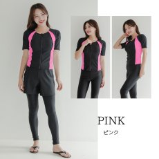 画像27:  パンツレギンスセットフィトネス5点セット水着帽子付き　インナーショーツ、レギンス、ショットパンツとタンキニ帽子と5点セット　フィットネス水着 競泳水着練習用　スイム競泳 (27)