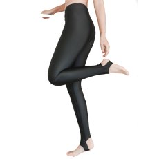 画像9: ＵＶカットひんやり素材水着地トレンカ- レデイースレギンス 水着レギンストレンカー 踵レギンス レディース スパッツ ロング パンツ 水陸両用 スイムウェア コンプレッション タイツ スポーツ スイム ラッシュトレンカ  (9)