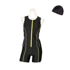 画像3: めくれ防止機能 2点セットフィットネス水着 Fitness水着 タンクタイプ セパレートタイプ タンクトップ スイムパンツ ショートパンツ レディース ノースリーブ (3)
