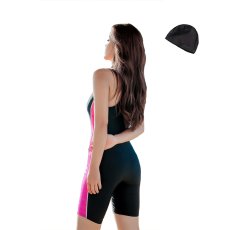 画像13: レディース 競泳用水着 オールインワン 女性 水着 体型カバー  ソフト肌触り 女性用 トレーニング水着 ノースリーブ 練習用 露出控えめ 着痩 競泳水着 (13)