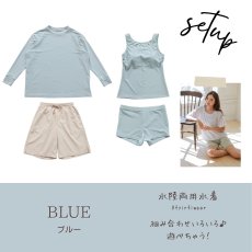画像38: 水着４点セット ロング袖 体系カバーTシャツ ショットパンツ タントップ ショーツ レデイース水着セット タンキニ水着 レディース 長袖シャツ ラッシュガード ハーフパンツ 4点セットビキニ (38)