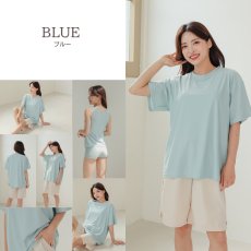 画像38: レデイース水着 半袖Tシャツ ショットパンツ タンクトップス ショーツ 四点セット 体系カバー水着  タンキニ 4点セット 大人 ビキニ タンクトップ ショートパンツ Tシャツ ラッシュガード ママ水着 (38)