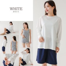 画像27: 水着４点セット ロング袖 体系カバーTシャツ ショットパンツ タントップ ショーツ レデイース水着セット タンキニ水着 レディース 長袖シャツ ラッシュガード ハーフパンツ 4点セットビキニ (27)
