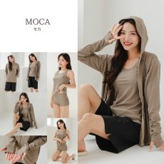 画像24: ラッシュガード ショットパンツ タンキニトップ ショーツ 水着4点セット レディース 体型カバー タンキニ 長袖ラッシュガード ブラトップ ショーツ ショートパンツ (24)