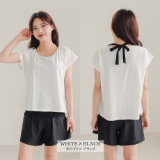 画像28: レデイース水着 インナータンキニ付き 無地袖なしTシャツ インナーパンツ付き ショットパンツ 二点セット水着 UVカットレイヤード風 タンキニ セパレート ノンワイヤー パッド付き (28)