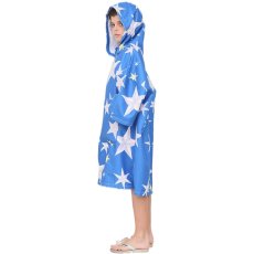 画像38: ピーチタオルパーカー お着替えポンチョ、サーフポンチョ 着替えポンチョ キッズ 子供用 お着替えタオル マイクロファイバー 吸水速乾 フード ビーチタオル スイムタオル フェザーホワイト フリーサイズ (38)