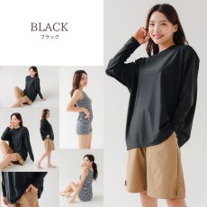 画像35: 水着４点セット ロング袖 体系カバーTシャツ ショットパンツ タントップ ショーツ レデイース水着セット タンキニ水着 レディース 長袖シャツ ラッシュガード ハーフパンツ 4点セットビキニ (35)