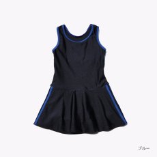 画像13: ワンピースラインワンピースSchool学校水着　スクール水着 ラインワンピース School学校水着 女の子 子供用 小学生 中学生 ワンピース UPF50+ 裏地付き ネームタグ付き 110〜170CM (13)
