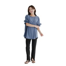 画像20: しゃかしゃかラッシュガード上下セット　ロングパンツ オフショル 速乾 紫外線対策 接触冷感 ストレッチ 軽量 ゆったり 半袖 おしゃれ 人気 水着 レジャー プール 海 (20)