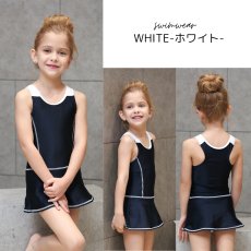 画像18: ワンピース型スクール水着　スクール水着 女の子 子供用 小学生 中学生 ワンピース UPF50+ 裏地付き ネームタグ付き (18)