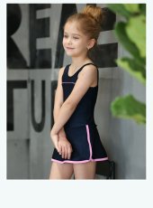 画像13: スクール水着　ワンピース　水着メーカー　OEM水着　濃紺学校水着 女の子 子供用 小学生 中学生 カップセット UPF50+ 裏地付き ネームタグ付き 110〜170サイズまで (13)
