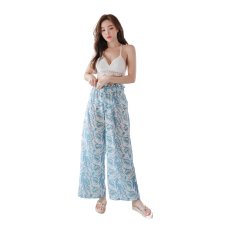 画像15: 長ズボン付き クロシェ ビキニセット スイムウェア ビキニ  ニット水着 レディース 3点セット クロスビキニ水着 ワイドロングパンツ付き (15)
