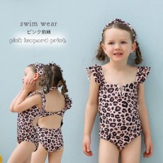 画像4: 水着 女の子 フリルワンピース 水玉柄 キッズ 水着 女の子 スイミング スイムウェア 水遊び　子供（小）水着 キッズ 女の子 ワンピース キッズ リボン 子ども用水着 水着 水泳 スイムウェア ウェアキッズ (4)