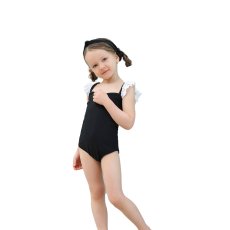 画像9: 水着 女の子 フリルワンピース 水玉柄 キッズ 水着 女の子 スイミング スイムウェア 水遊び　子供（小）水着 キッズ 女の子 ワンピース キッズ リボン 子ども用水着 水着 水泳 スイムウェア ウェアキッズ (9)