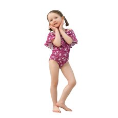 画像17: オフォショルター KIDS水着  可愛い水着　子供（小）水着 キッズ 女の子 ワンピース キッズ リボン 子ども用水着 水着 ワンピース 水泳 スイムウェア ウェアキッズ (17)