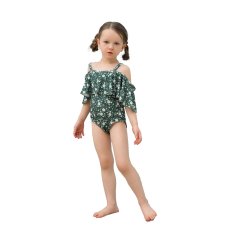 画像16: オフォショルター KIDS水着  可愛い水着　子供（小）水着 キッズ 女の子 ワンピース キッズ リボン 子ども用水着 水着 ワンピース 水泳 スイムウェア ウェアキッズ (16)