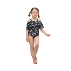 画像15: オフォショルター KIDS水着  可愛い水着　子供（小）水着 キッズ 女の子 ワンピース キッズ リボン 子ども用水着 水着 ワンピース 水泳 スイムウェア ウェアキッズ (15)