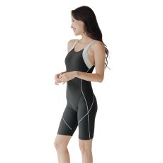 画像13: 競泳練習用水着 レディース フラントシーマ工程　スタイリッシュで機能的な一体型フィットネス水着 競泳からフィットネススイミング、アクアビクスまで幅広い用途に対応する実用的な水着　スイムキャップ付き (13)