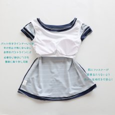 画像10: インナー付きTシャツとショーツとショットパンツの３点セット水着　レディース 体型カバー 3点セット 半袖シャツラッシュガード ショートパンツ セパレート 3way (10)