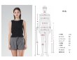 画像10: インナーカップつきタンキニとショーツとショットパンツ付3点セットタンキニ水着　レディース 体型カバー UPF50+ タンクトップ ショーツ ショートパンツ 3点セット レイヤード風 (10)