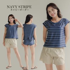 画像23: インナー付きTシャツとショーツとショットパンツの３点セット水着　レディース 体型カバー 3点セット 半袖シャツラッシュガード ショートパンツ セパレート 3way (23)