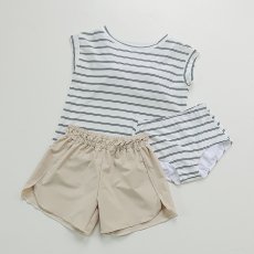 画像22: インナー付きTシャツとショーツとショットパンツの３点セット水着　レディース 体型カバー 3点セット 半袖シャツラッシュガード ショートパンツ セパレート 3way (22)
