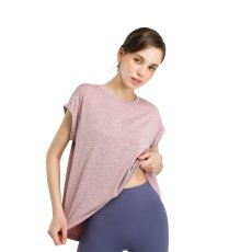 画像1: ヨガトップスTシャツ (1)