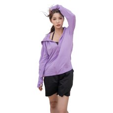 画像29: 新色増やし　ハイネック ハット付き UVカット ヒンヤリ 特殊素材 ラッシュガード UVカット パーカー レディース ミドル丈 涼しい 冷感 トップス 日焼け止め ラッシュガード 水着 軽量 速乾 通気性 つば ジップ 日焼け防止 体型カバー 長袖 (29)