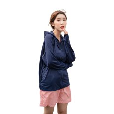 画像31: 新色増やし　ハイネック ハット付き UVカット ヒンヤリ 特殊素材 ラッシュガード UVカット パーカー レディース ミドル丈 涼しい 冷感 トップス 日焼け止め ラッシュガード 水着 軽量 速乾 通気性 つば ジップ 日焼け防止 体型カバー 長袖 (31)