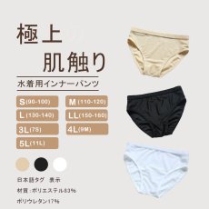 画像1: KIDS水着用　インナー　三角タイプ（女の子）防透け 水着インナー　子供水着用 インナー パンツ（女）防透け用 インナー パンツ 温泉 旅行 ショーツ 水着 サポーター ボックス トランクス  水陸両用 サポーターパンツ アンダーショーツ　 (1)