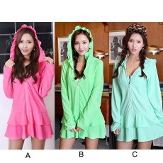 画像6: ロングタイプ　フォート付ラッシュガード（ビックサイズあり）UPF50＋UVカット　紫外線防止ウェア　ZIP付ウェア　シンプル無地ウェア (6)