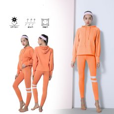 画像26: ロングヨガ単品パーカー　スポーツウェア ヨガウェア トップス レディース 長袖 ヨガシャツ ハイネック ジャケット フルジップ パーカー ジップアップ フィットネス トレーニング おしゃれ ロングスリーブ (26)