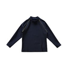 画像7: 長袖無地シンプルラインKIDS水着ウェア ラッシュガード キッズ 長袖 かぶり シャツ tシャツ 男の子 女の子  110 120 130 140 150 160 サイズ豊富 (7)