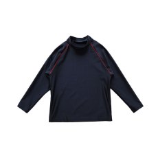 画像8: 長袖無地シンプルラインKIDS水着ウェア ラッシュガード キッズ 長袖 かぶり シャツ tシャツ 男の子 女の子  110 120 130 140 150 160 サイズ豊富 (8)