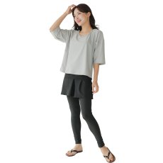 画像38: インナー付きトップスとレギンスとショットパンツの体型カバー水着３点セット 水着 韓国風 かわいい 速乾性 スポーツ パッド付き 水泳用 水陸両用 普段着 女性用 (38)